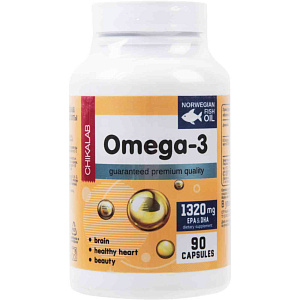 Биологически активная добавка Chikalab Omega-3 1320 мг, 90 капсул