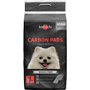 Подстилки для животных Tamachi Carbon Pads с угольным волокном 60×60 см, 15 шт.