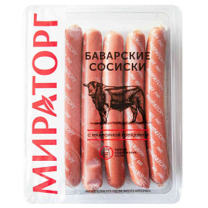Сосиски Мираторг Баварские, 350г
