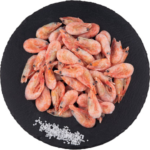 Креветки варёно-мороженые 120+