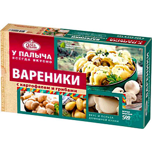 Вареники У Палыча с картофелем и грибами, 450г