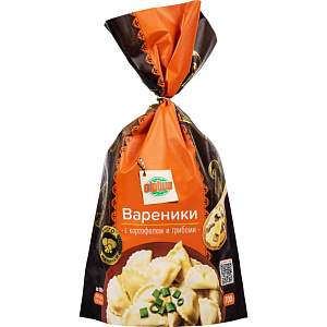 Вареники Глобус с картофелем и грибами, 700г