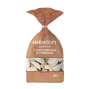 Вареники Мираторг с картофелем и грибами, 600г