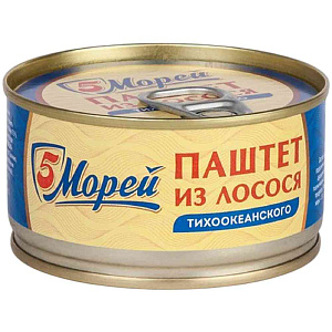 Паштет из лосося 5 Морей, 120г