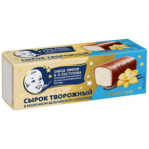 Сырок творожный глазированный молочным шоколадом В.П.Пастухов с ванилью 26%, 40г