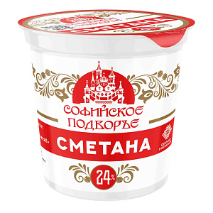 Сметана Софийское подворье 24%, 380г