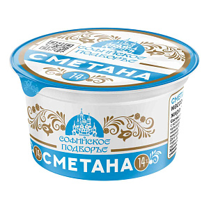 Сметана Софийское подворье 14%, 180г