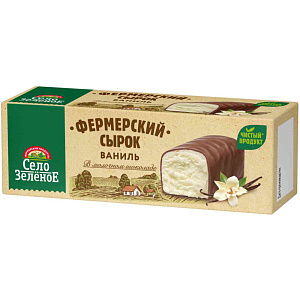 Сырок творожный Село Зелёное ваниль в молочном шоколаде 20%, 45г