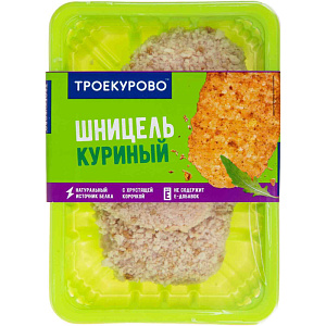 Шницель куриный охлажденный Троекурово, 350г