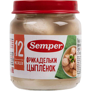 Фрикадельки Semper цыпленок с 12 месяцев, 100г