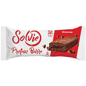 Батончик протеиновый Solvie Protein Barre Шоколад, без сахара, 50г