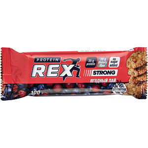 Батончик ProteinRex Strong Ягодный пай, 100г