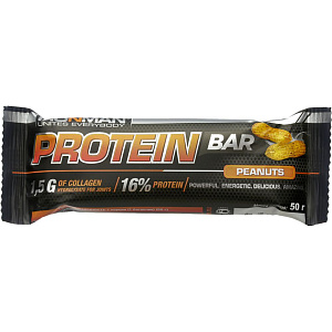 Батончик протеиновый Ironman Protein Bar арахис в тёмной глазури, 50г