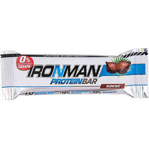 Батончик протеиновый Ironman Protein Bar кокос, 50г