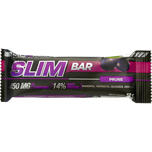 Батончик протеиновый Ironman Slim Bar чернослив в тёмной глазури, 50г