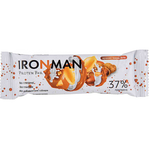 Батончик протеиновый Ironman Protein Bar арахис-карамель, 50г