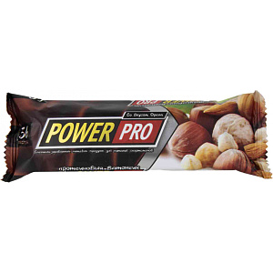 Батончик протеиновый Power Pro орех, 60г