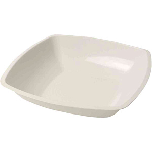 Тарелки глубокие пластиковые квадратные, 18см 6шт.