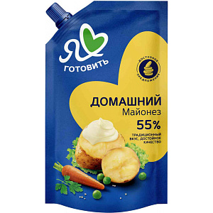 Майонез Я люблю готовить Домашний 55%, 600мл
