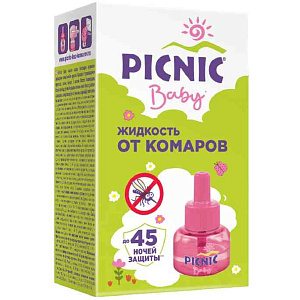 Жидкость от комаров Picnic Baby 45 ночей, 30мл