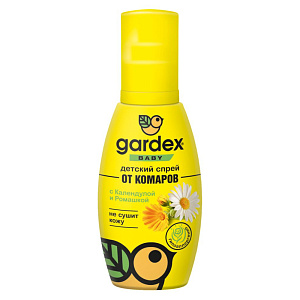 Спрей от комаров Gardex Baby с календулой и ромашкой, с 2 лет, 100мл