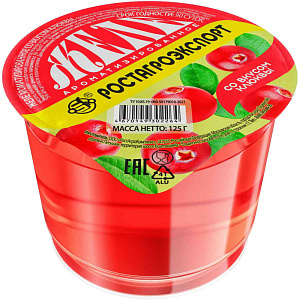 Желе ароматизированное Ростагроэкспорт со вкусом Клюквы, 125г