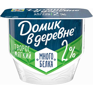 Мягкий творог Домик в деревне без сахара 2%, 150г