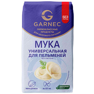Мука для пельменей универсальная Garnec без глютена, 500г