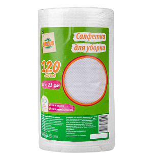 Салфетки для уборки Глобус вискозные, 120листов