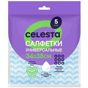 Салфетки универсальные Celesta, 34×38см 5шт.