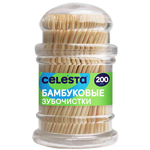 Зубочистки бамбуковые Celesta, 200шт.