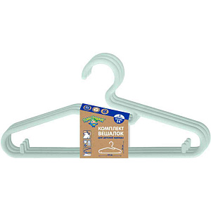 Вешалки для детской одежды Пластишка цвет в ассортименте, 34см 3шт.