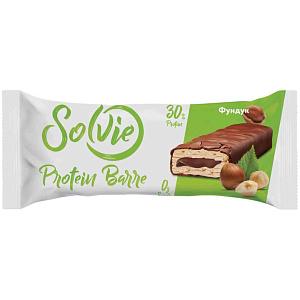 Батончик протеиновый Solvie Protein Barre фундук, 50г