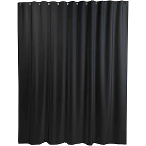 Штора для ванной Primanova Premium с утяжелителем цвет: черный, 180×200см