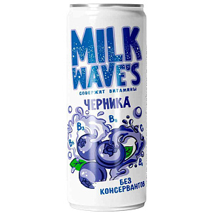 Напиток Milk wave's черника-ежевика, 330мл