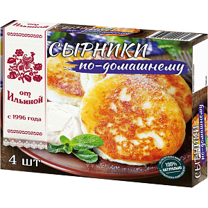 Сырники из натурального творога по-домашнему от Ильиной, 300г