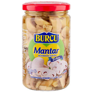 Грибы шампиньоны Burcu резанные, 310г