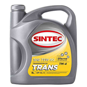 Масло трансмиссионное полусинтетическое SINTEC TM4 GL-4 75W90, 4л