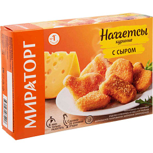 Наггетсы куриные Мираторг с сыром, 250г