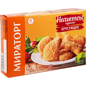 Наггетсы куриные Мираторг Хрустящие, 250г