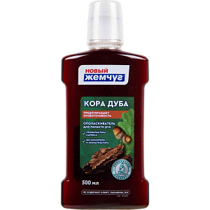 Ополаскиватель для полости рта Новый Жемчуг кора дуба, 500мл