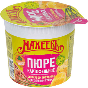 Пюре картофельное Махеевъ говядина-зеленый лук, 40г