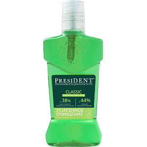 Ополаскиватель для полости рта PresiDENT Classic комплексный уход, 400мл