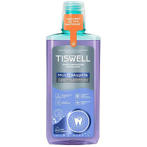 Ополаскиватель для полости рта Tiswell Multi Защита от бактерий, 500мл