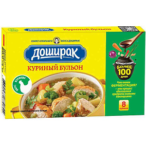 Бульон Доширак Куриный кубики, 80г