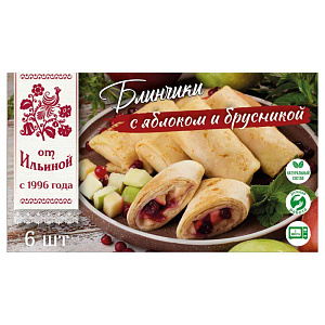 Блинчики от Ильиной яблоко-брусника, 360г