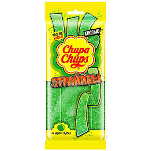 Мармелад Chupa Chups кислые страйпсы яблоко, 120г