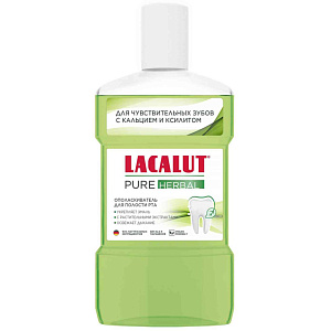 Ополаскиватель для полости рта Lacalut Pure Herbal, 475мл