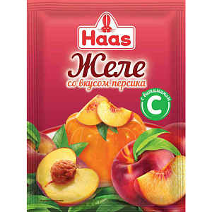 Желе Haas персик, 50г