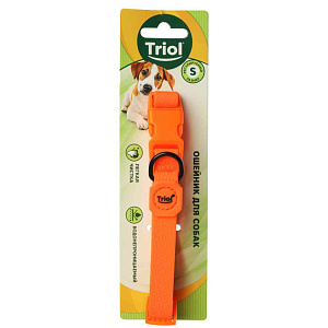 Ошейник для собак Triol S оранжевый, 15х27-37см